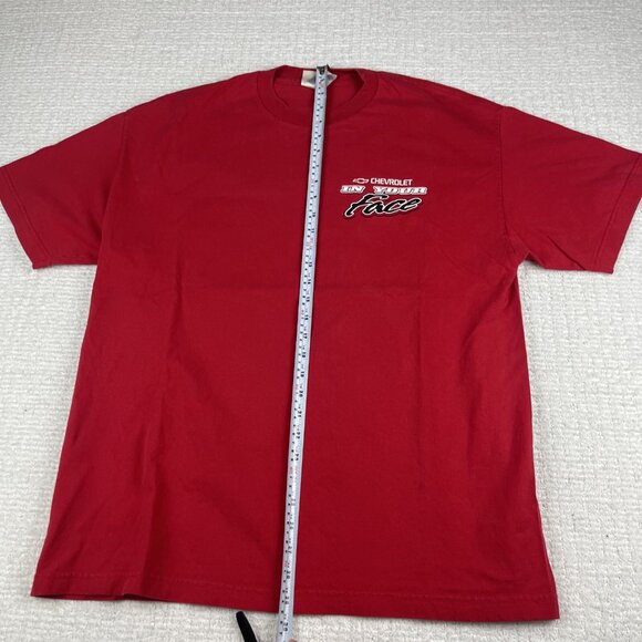 Chevy in Your Face Vintage Red T-shirt size XL '66 Nova Double Sided Chevrolet - Picture 10 of 16